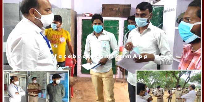 Sawai madhopur Collector and SP are conducting election inspection of polling stations in malarna dungar
