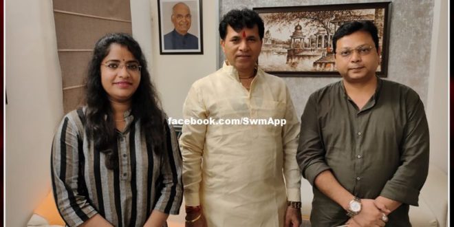 Simpal Foundation raised the issue of Shaheed Kalyan Sharma Memorial with the Union Minister