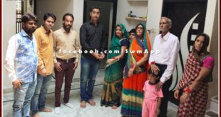 Simpal Foundation tied rakhi to the family of the martyr