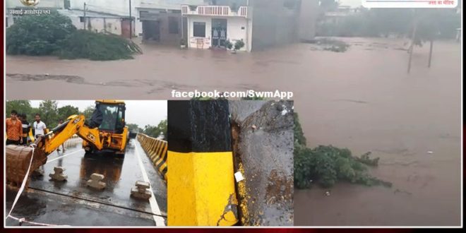 Water filled in colonies at district headquarters due to incessant rains in sawai madhopur