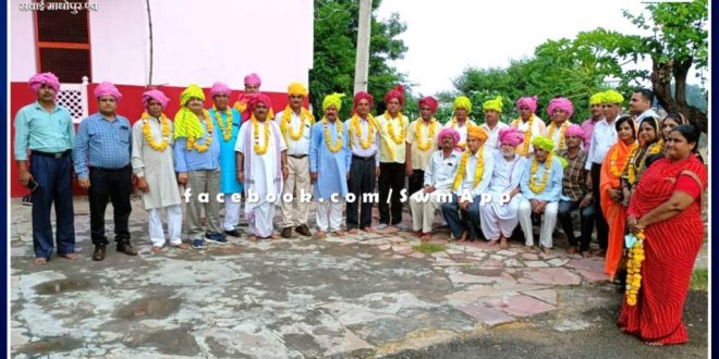 Honored the district presidents of educational and charitable trusts in sawai madhopur