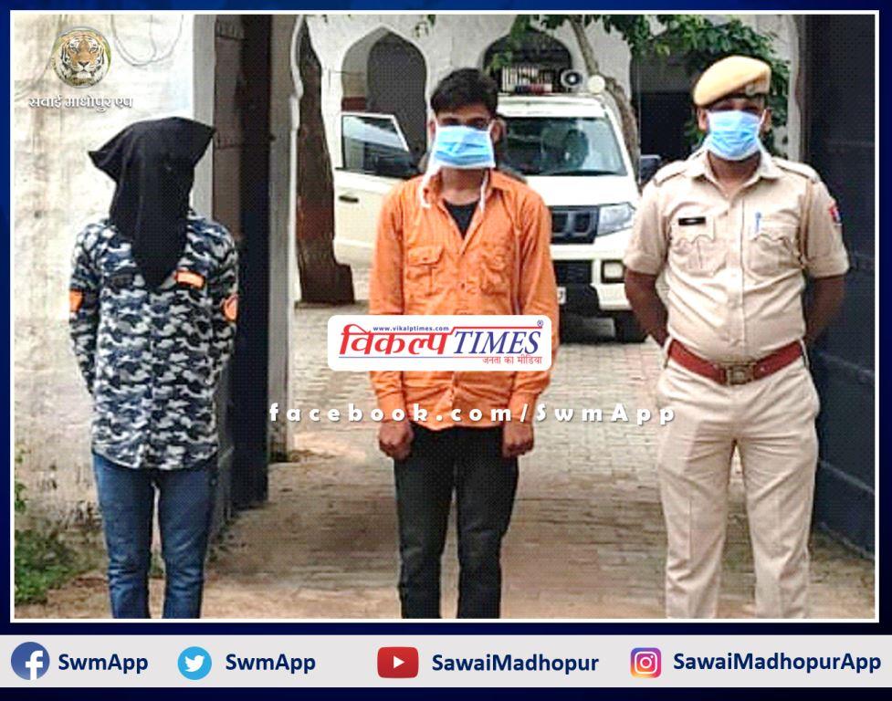 Police arrested two accused of gang rape by kidnapping minor girls in sawai madhopur