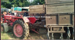 2 tractors filled with illegal gravel - trolley seize