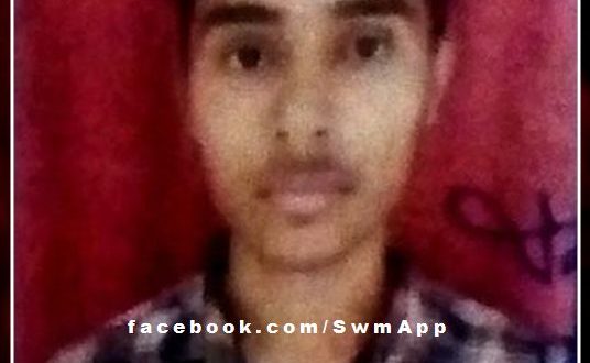 Akash, a student of Allapur school, got selected in the state level sports competition
