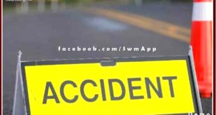 Bike and dumper in collision , bike rider died on the spot in ajmer