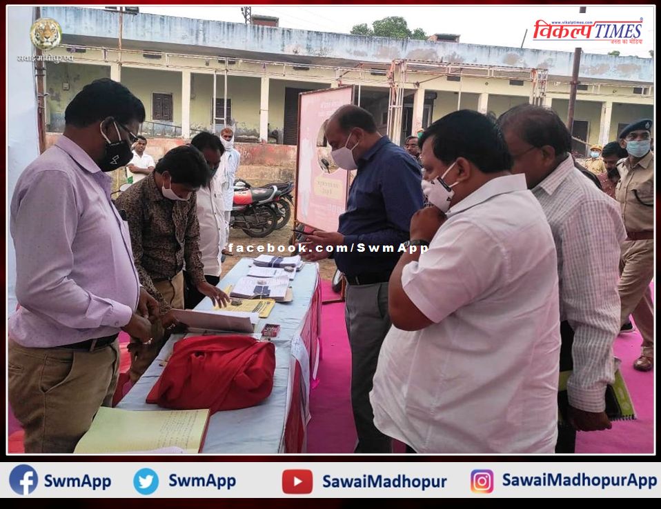 Collector did surprise inspection of camp of Ward 12-14 in Gangapur City