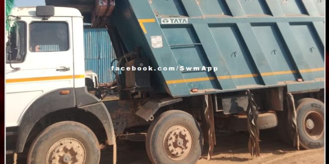 1 dumper filled of illegal gravel seized in bonli