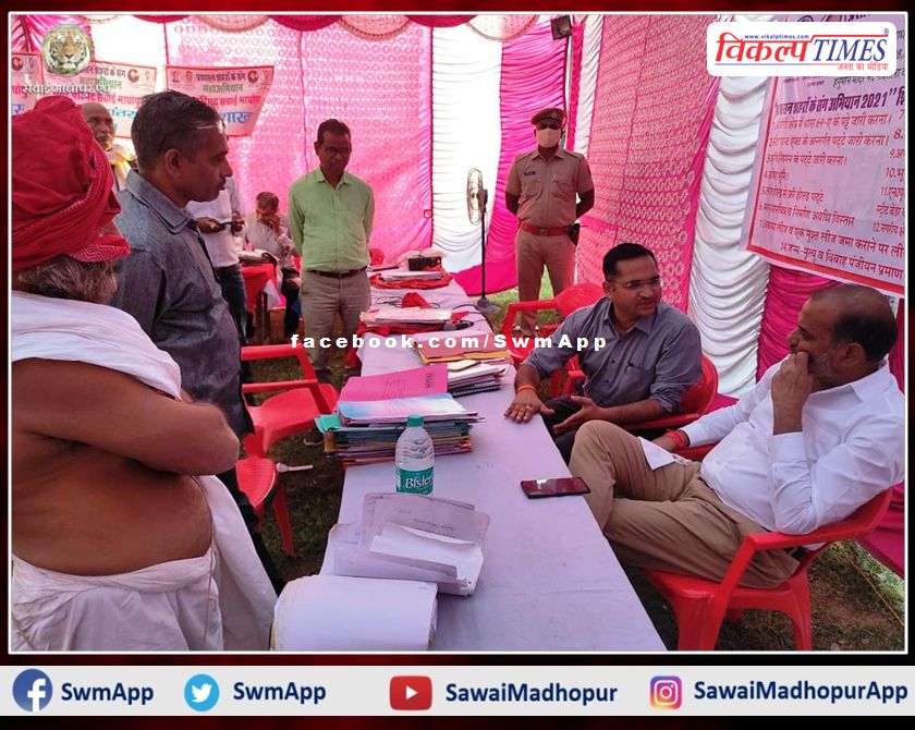 Collector did surprise inspection of camp of Ward 12 and 18 in Sawai Madhopur