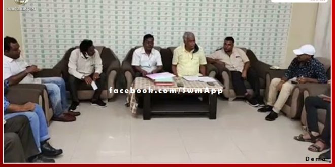 Rajyasabha MP Dr. Kirodi Lal Meena held a press conference at Circuit House