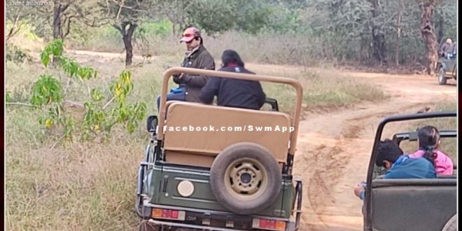 Union Civil Aviation Minister Jyotiraditya Scindia in Ranthambhore