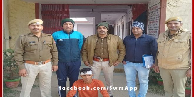 1 accused arrested with illegal country-made pistol in chauth ka barwara