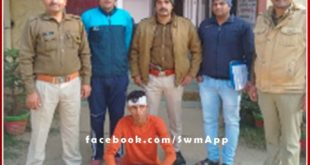 1 accused arrested with illegal pistol and live cartridges in chauth ka barwara