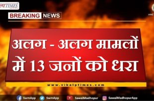 13 people arrested in different cases in sawai madhopur