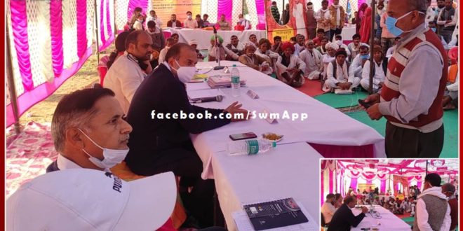 District Collector inspected the Khijuri camp in sawai madhopur