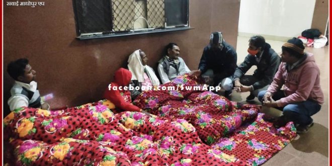 District Legal Services Authority transported 92 people to night shelters in sawai madhopur