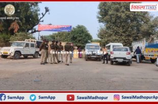 District Superintendent of Police Rajesh Singh in action mode due to increasing crimes in Mitrapura bonli