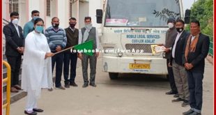 Flagged off mobile van in khandar