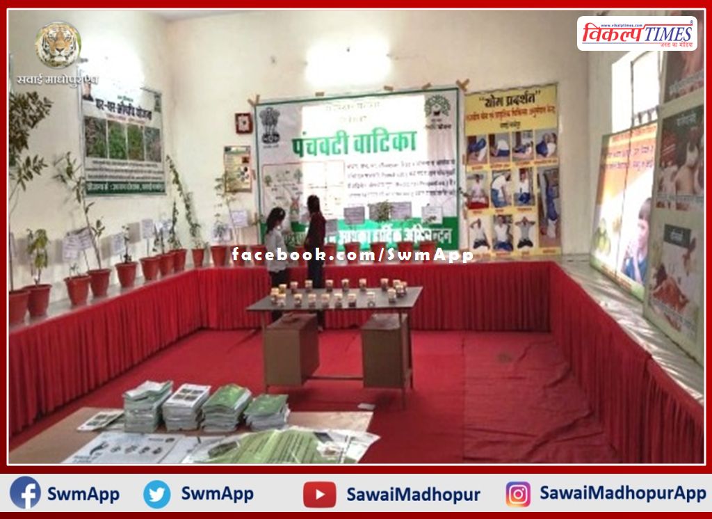 Medicinal plant exhibition organized in sawai madhopur