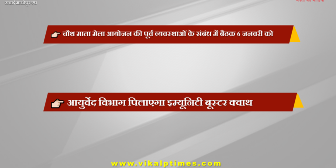 Meeting on 6th January regarding prior arrangements for organizing Chauth Mata Mela