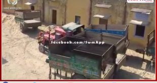 Police confiscated 2 tractor-trolleys while transporting illegal gravel in sawai madhopur