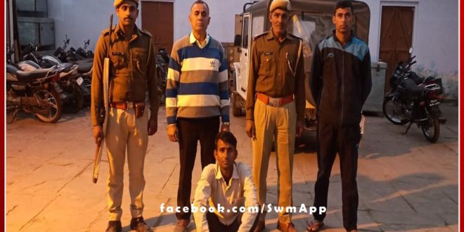 Police seized 1 tractor-trolley transporting illegal gravel, driver arrested in sawai madhopur