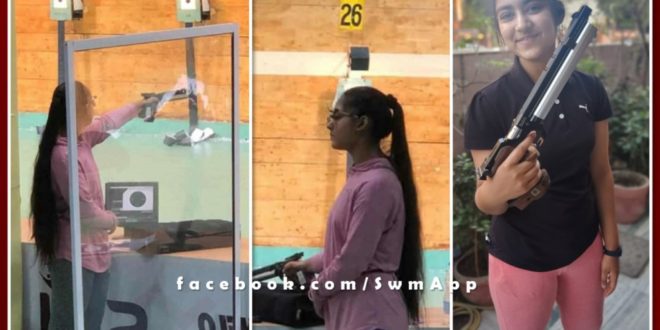 Sawai madhopur resident Ashok Gargs Dohiti Poshika qualified in National 10m Air Pistol Shooting