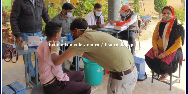 13064 boys and girls got corona vaccine in sawai madhopur