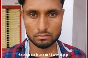 A young man was arrested while roaming around with a fake number plate on a stolen bike in sawai madhopur