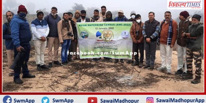 Calculation of Asian Waterbird Census, 5150 aquatic birds found at Morel Dam
