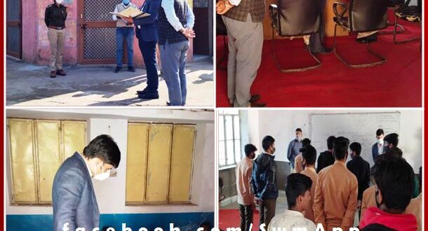 Collector did surprise inspection of subdivision, Tehsil and Panchayat Samiti Chauth, Barwara and schools