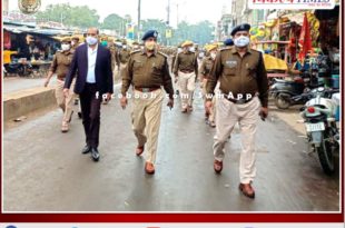 Sawai Madhopur Collector and SP came out on the streets for corona control
