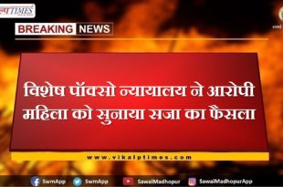 Special POCSO Court sentenced the accused woman in sawai madhopur