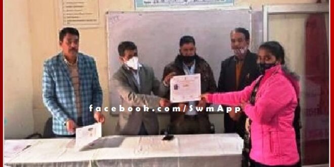 Tailoring training given to make women self-reliant in sawai madhopur
