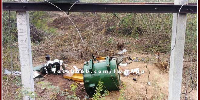 Thieves stole wires and other items from transformer at khandar in sawai madhopur