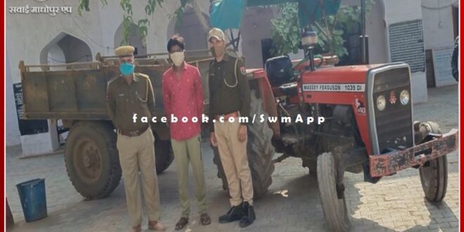 Vicious crook arrested for carrying out more than half a dozen thefts in sawai madhopur