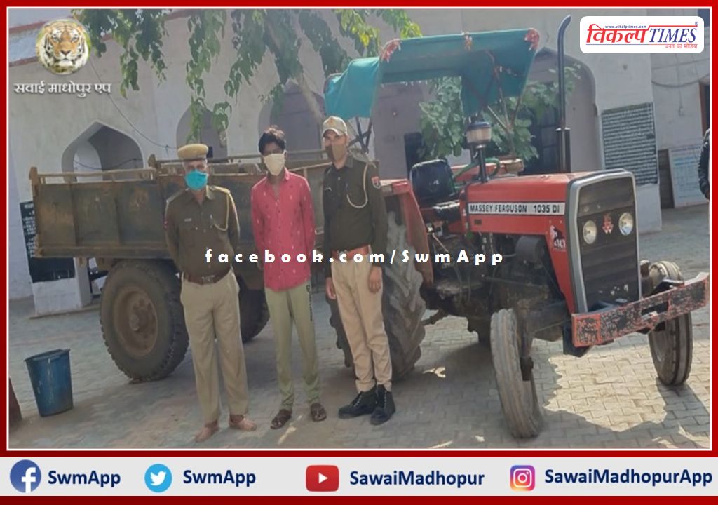 Vicious crook arrested for carrying out more than half a dozen thefts in sawai madhopur