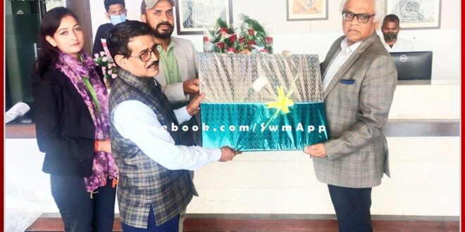welcome the Chief General Manager of Rajasthan NABARD Bank in sawai madhopur