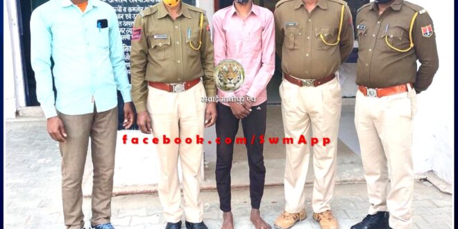 Arrested the accused of theft in Ganga Mata temple and shops in Rameshwar Dham sawai madhopur