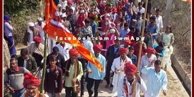 Crowd gathered in Kalash Yatra in sawai madhopur