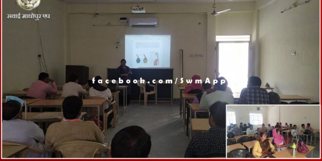 Gave training of breath program to GNM and ANM in sawai madhopur