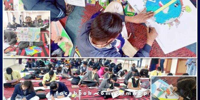 Painting competition organized on the topic Economic importance of natural resources in sawai madhopur