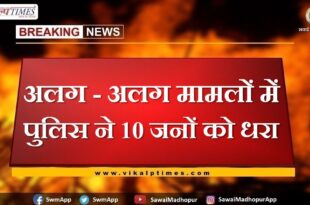 Police arrested 10 people in different cases in sawai madhopur