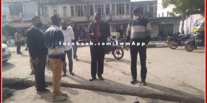 SDM visited the municipal area and took stock of the cleanliness system in bamanwas