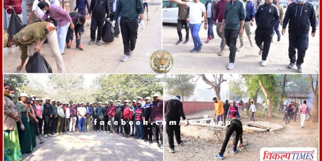 Under the Badlega Madhopur campaign, the general public, including officers and employees, did Shramdaan