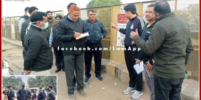 Under the Badlega sawai Madhopur innovation, the cleanliness arrangements in the city council area inspection