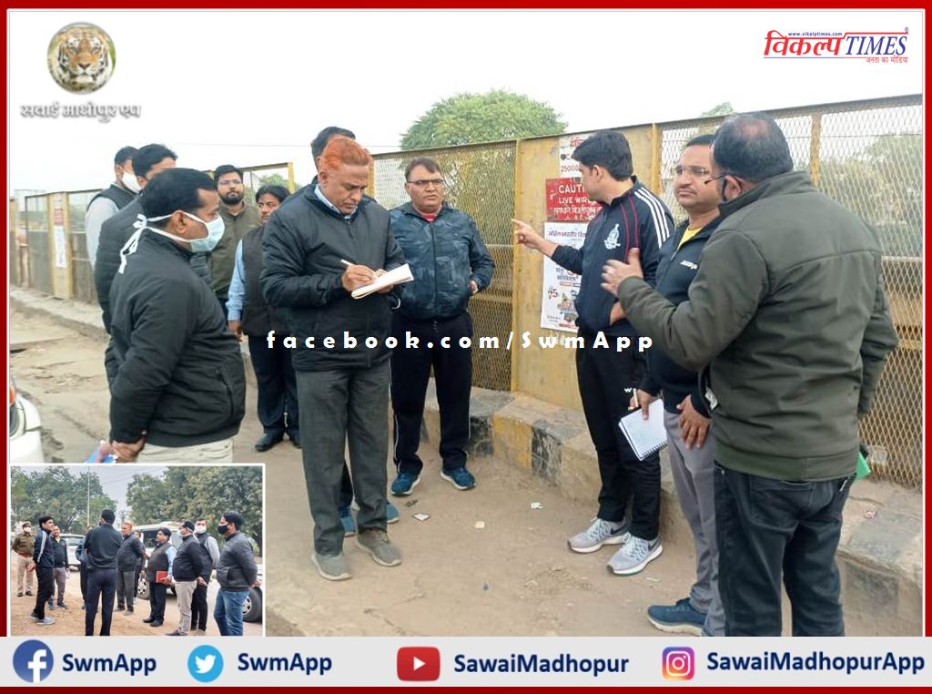 Under the Badlega sawai Madhopur innovation, the cleanliness arrangements in the city council area inspection