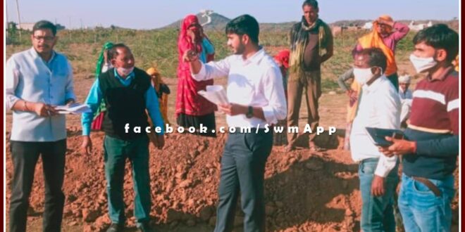 Zila Parishad Ceo Abhishek Khanna did surprise inspection of Mgnrega works in chauth ka barwara sawai madhopur