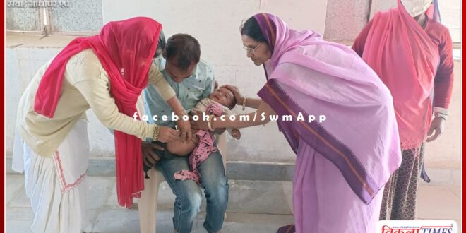 first phase of Intensified Mission Indradhanush 4 vaccination campaign started in sawai madhopur