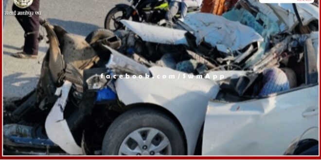 A horrific road accident happened on Delhi-Jaipur highway, 3 people died on the spot in the accident