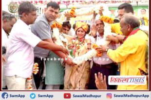 BJP workers celebrated Asha Meena birthday in sawai madhopur